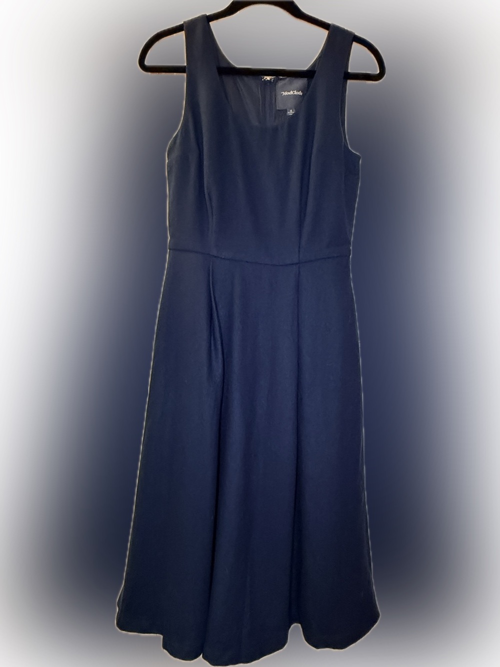 ModCloth Navy Midi A-Line Dress